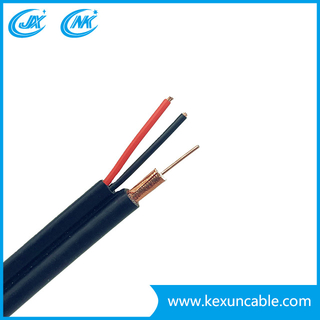 RG6 CCS PE Foam Coaxial CCTV Cable 75 Ohm Cable Electric Manufaturer CCTV Cable Rg59 with Power Cable for HD Camera